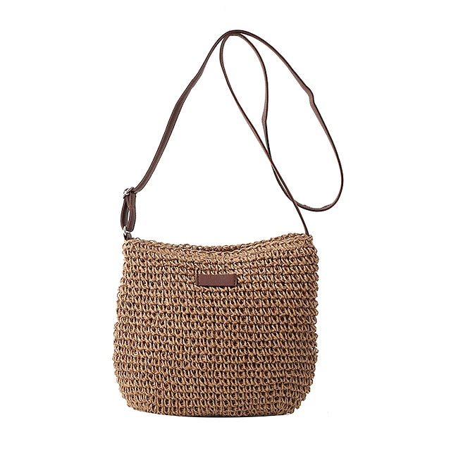 Summer Crossbody Woven Women's – Boho Natural Bag Straw