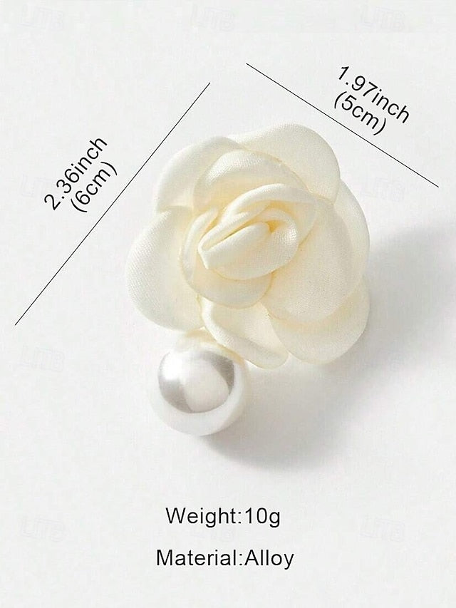 with Drop Stud Pearl Women's Faux Earrings Flower Elegant