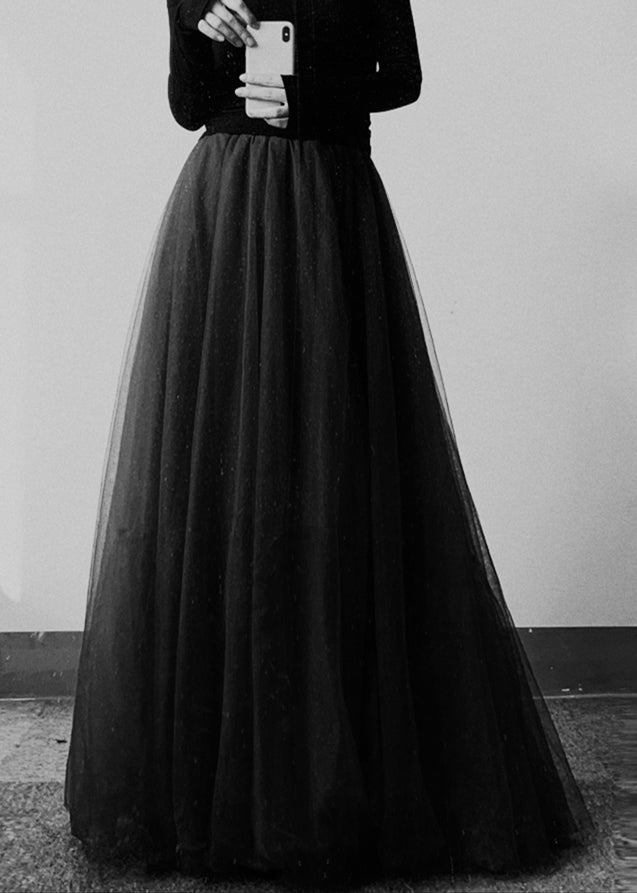 Maxi Waist Tulle Mulberry Modern Elastic Skirt