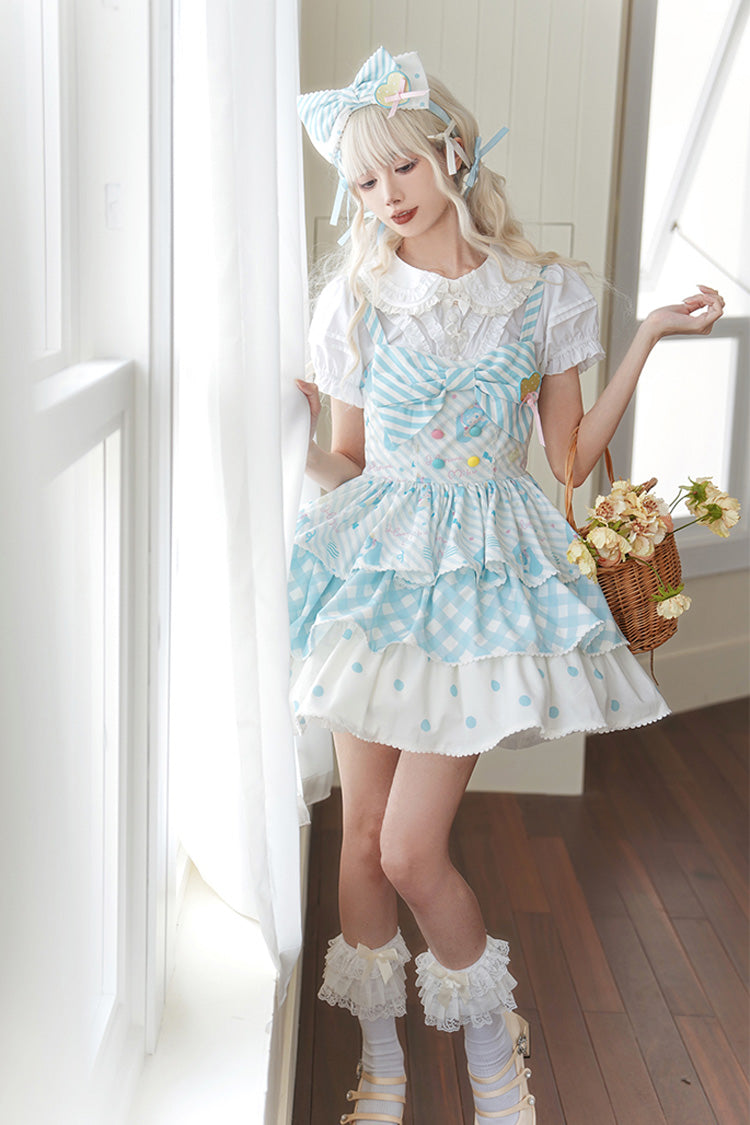 Hatsune Miku Print Bowknot Sweet Lolita JSK Dress