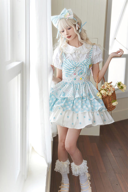Hatsune Miku Print Bowknot Sweet Lolita JSK Dress