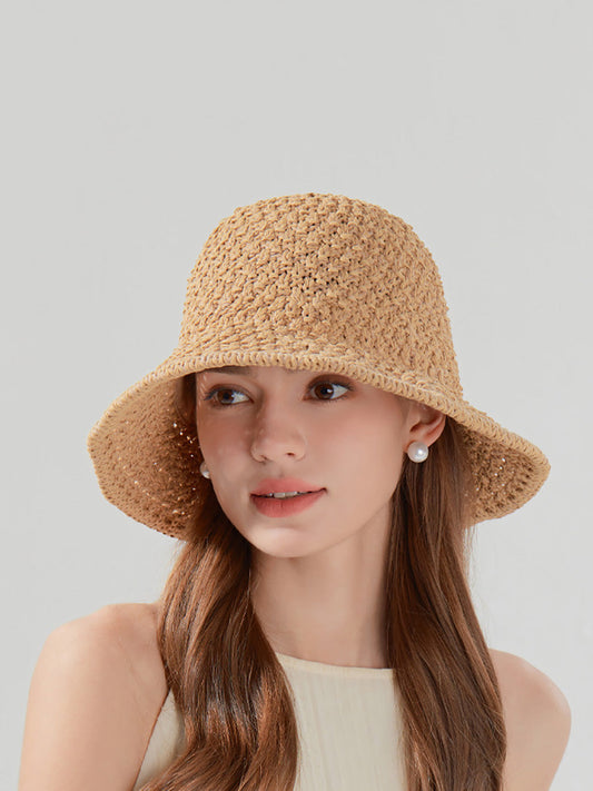 Hat Women Casual Weave Straw Sunproof