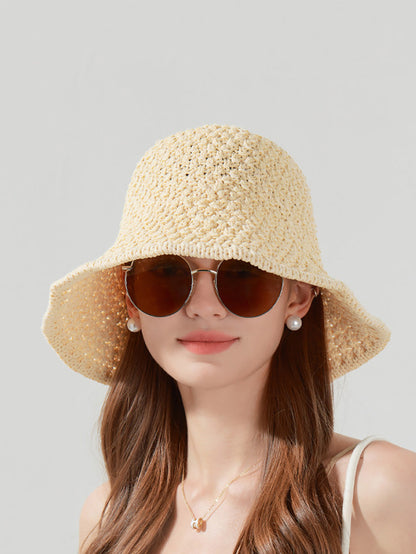 Hat Women Casual Weave Straw Sunproof