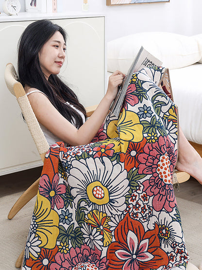 Jacquard Bath Adult 100%Cotton Flower Quick-dry Towel