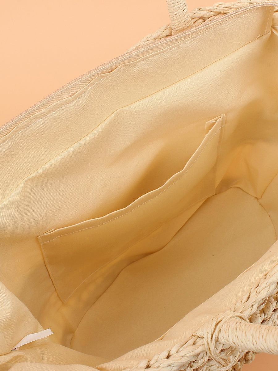 Weave Fashion Commuter Bag Straw Shoulder