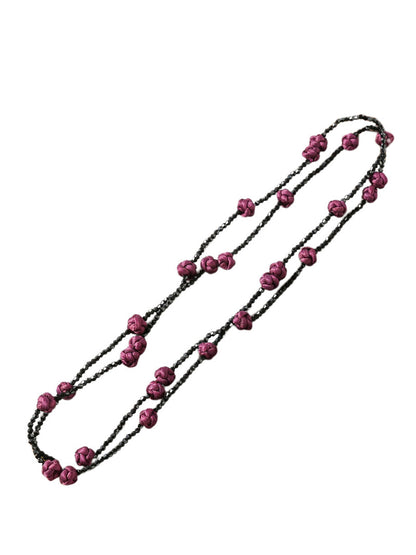 Collier pull tissé en perles à nœuds Ruyi pour femmes QN005 