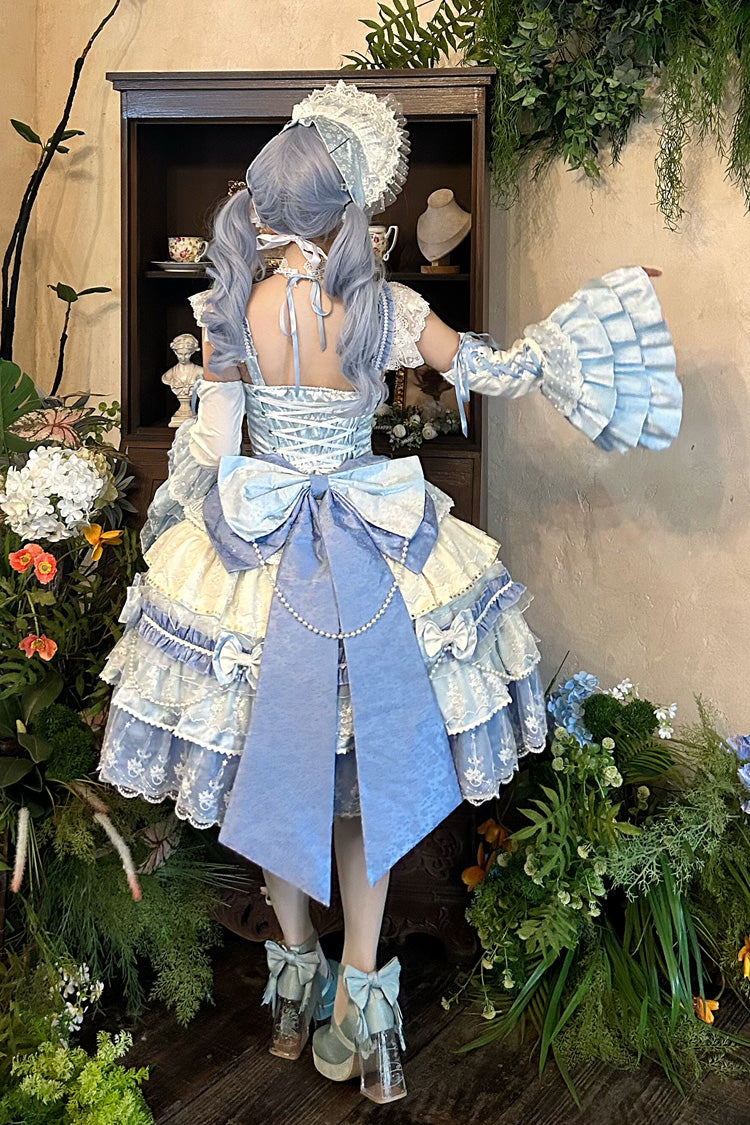 Falling Sakura Ruffle Hanayome Bow Lace Plus Size Princess JSK