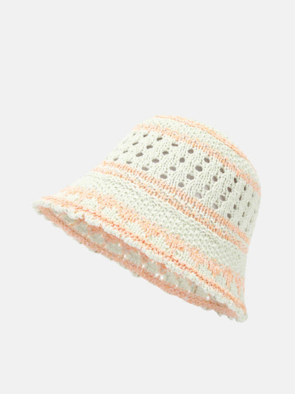 Women Summer Artsy Colorblock Weave Sunproof Hat CX050