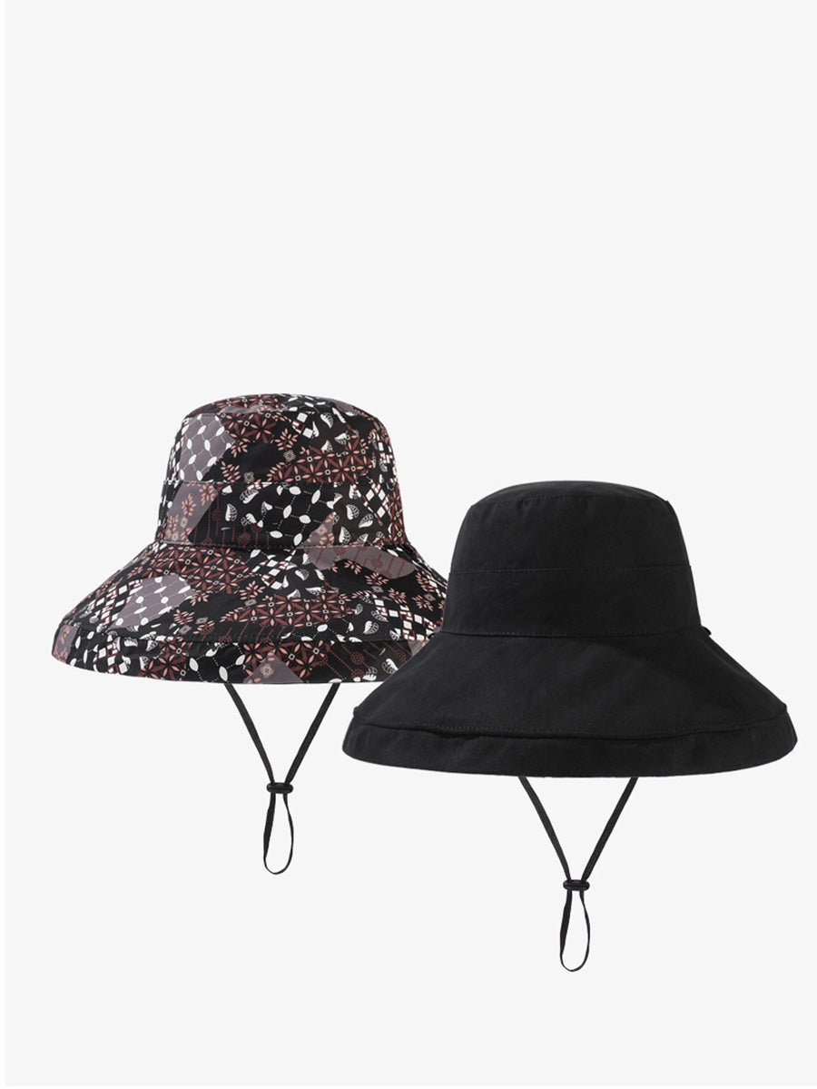 Women Casual Summer Solid Reversible Wearing Collapsible Hat LL005