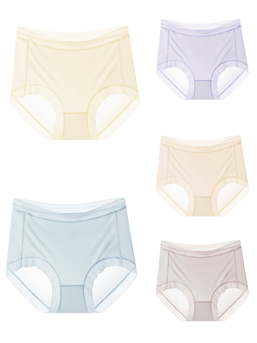 Underwear 5 High Summer Pieces Women Thin Waist