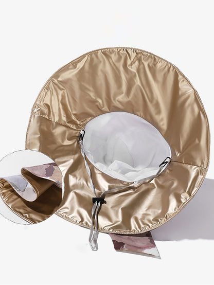 Colorblock Sunproof Bowknot Artsy Women Hat