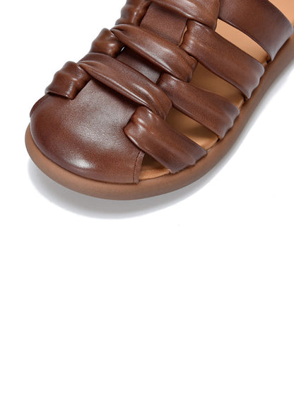 Casual Women Sandals Summer Genuine Leather