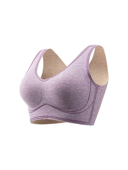 Women Seamless Spliced Warm With Breast Pads Base BA1050