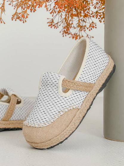 Shoes Flat Canvas Summer Women Stitching