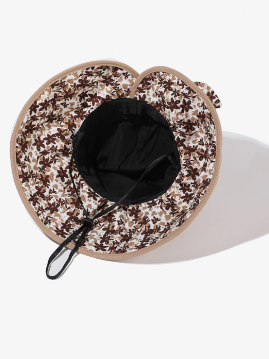 Floral Summer Sunproof Bowknot Women Artsy Hat