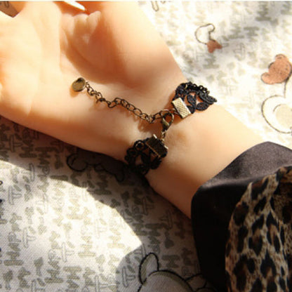 Female Sweet Bracelet with Lace Fringe and Simple Bride Fashion Style