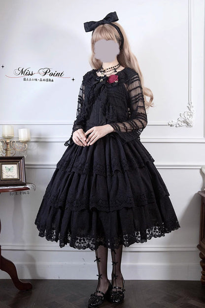 Ebony Embroidered Sweet Suspender Top - Forest Waltz