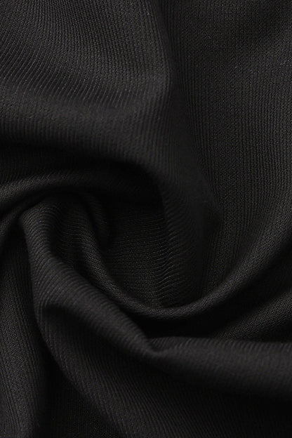 Ebony Sleeveless Ruffled Victorian Prince Coat - Immortal Silent Agent