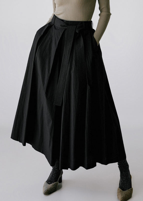 Waist Brown Leg Cotton Spring Pants French High Pockets Wide