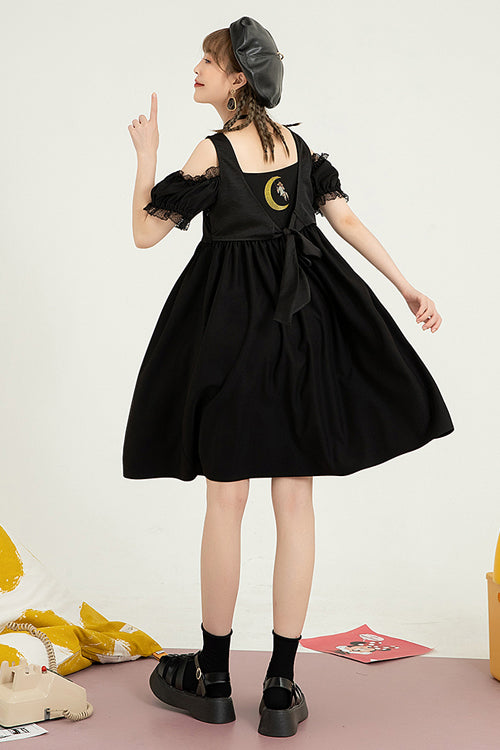 Reversible High-Waist Short-Sleeve Sweet Lolita Dress