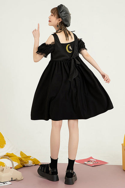 Reversible High-Waist Short-Sleeve Sweet Lolita Dress