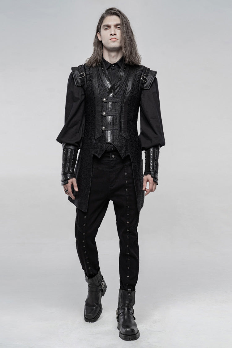 Buckle Detail Punk Vest for Men