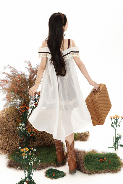 Wilderness Dream Square Collar Embroidered Lolita Jumper Set
