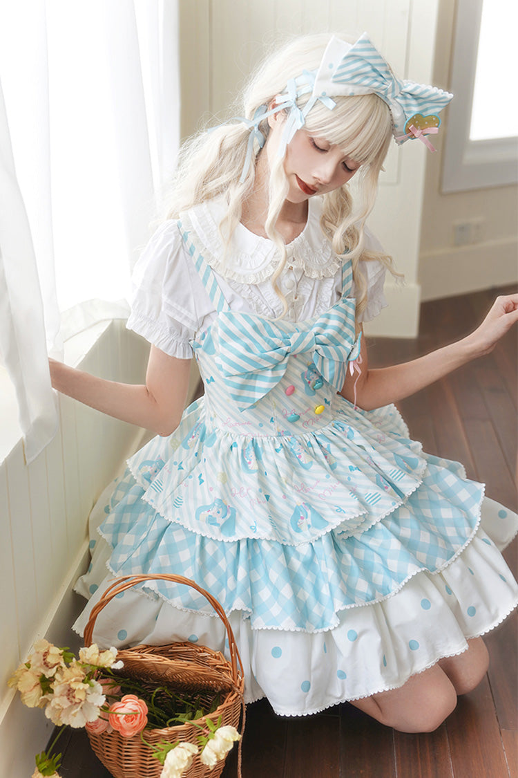 Hatsune Miku Print Bowknot Sweet Lolita JSK Dress