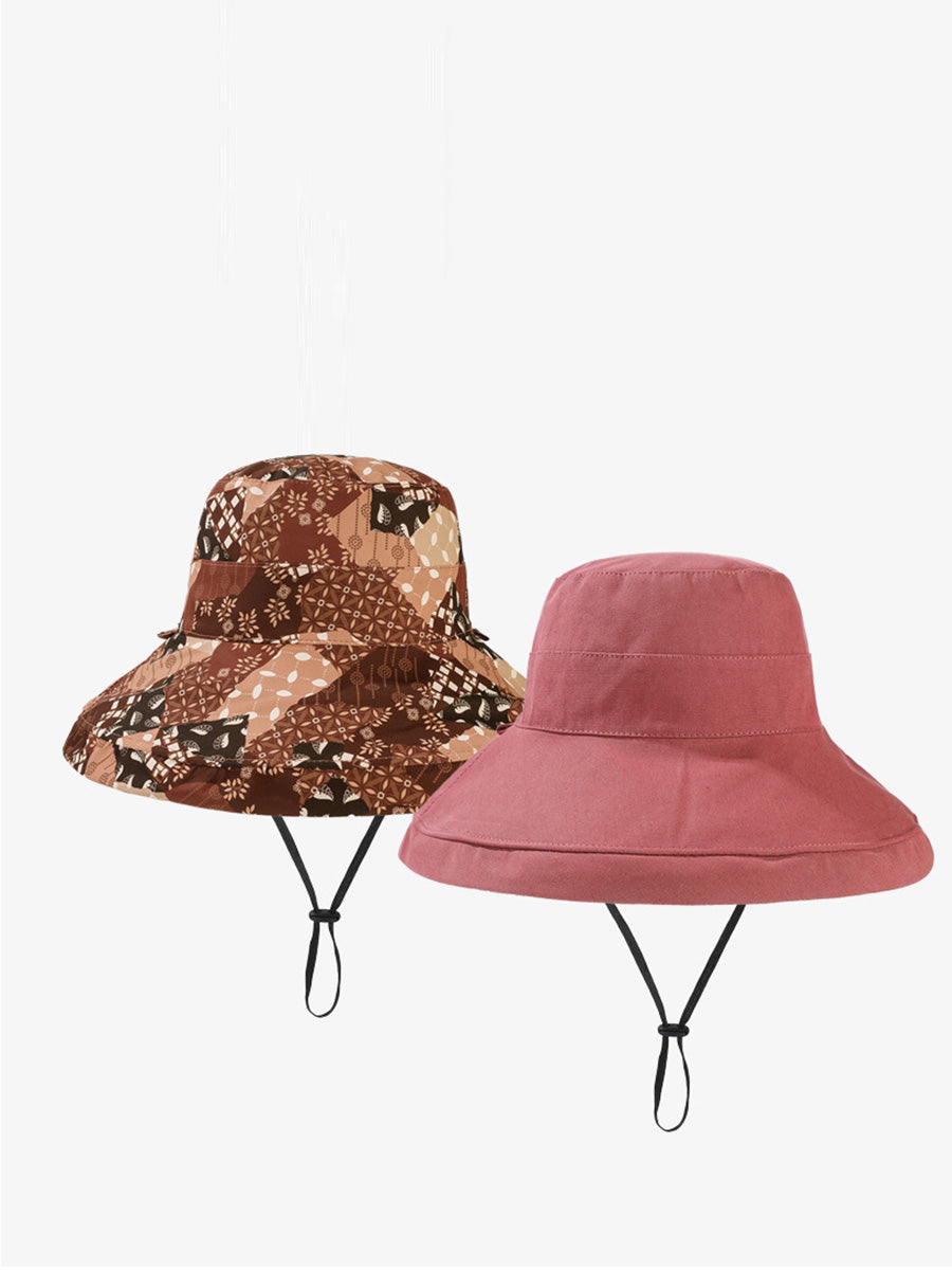 Women Casual Summer Solid Reversible Wearing Collapsible Hat LL005