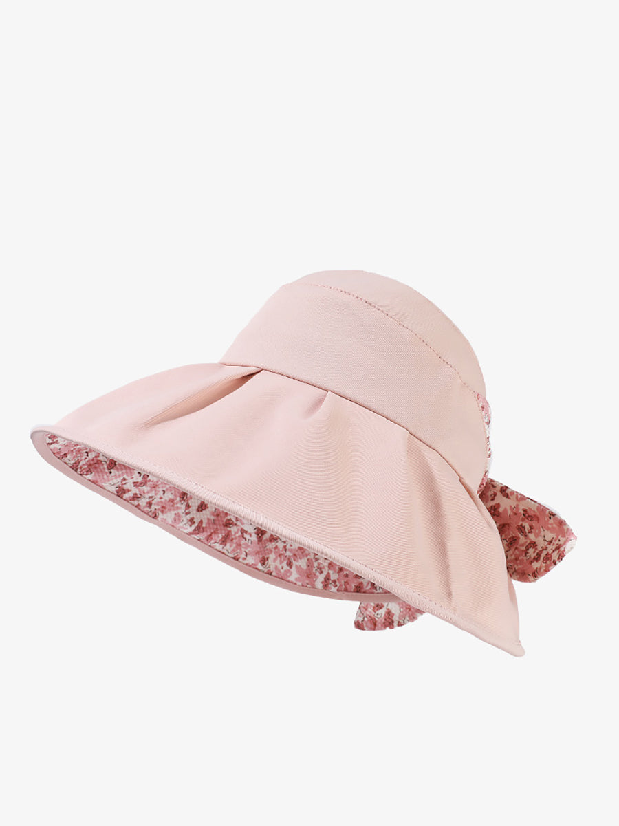 Floral Summer Sunproof Bowknot Women Artsy Hat