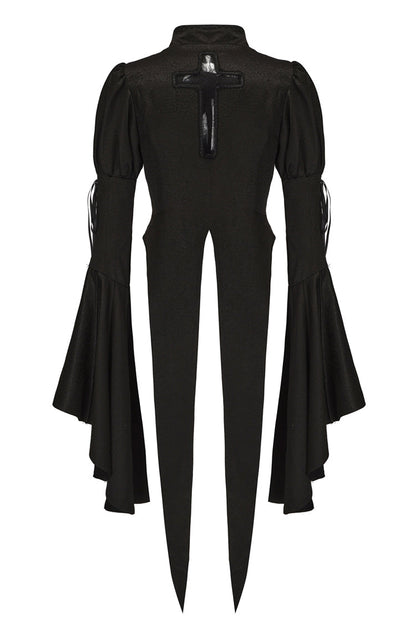 Elegant Prince Ouji Lolita Coat with Long Sleeves in Black
