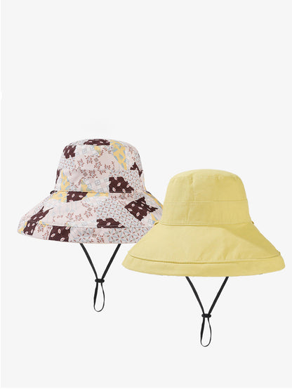 Women Casual Summer Solid Reversible Wearing Collapsible Hat LL005