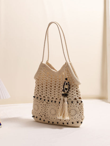Weave Beach Vintage Bag Women Cotton Shoulder