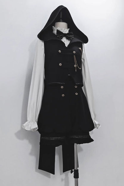 Ivory Anxious Rabbit Long-Sleeve Ouji Gothic Lolita Blouse