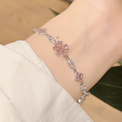 Crystal Cherry Blossom Bracelet GEM017