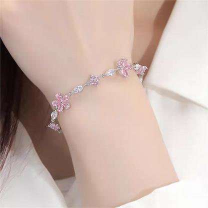 Crystal Cherry Blossom Bracelet GEM017