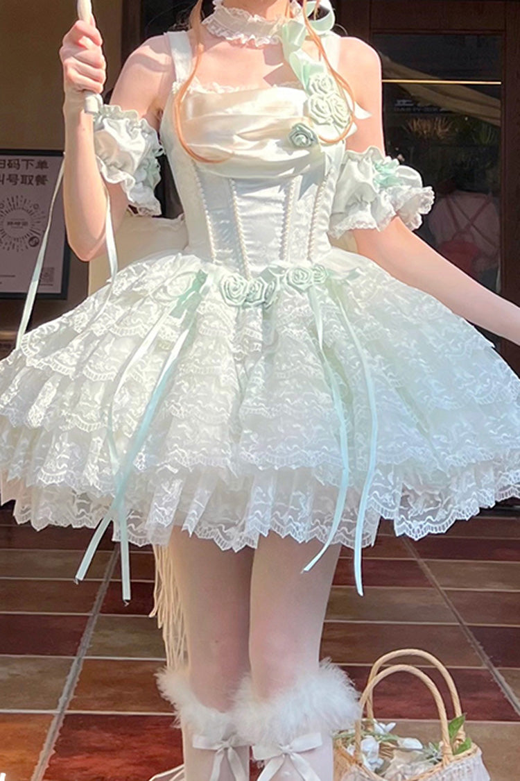 Mint Angel Sweetheart Multi-Layer Lace Ballet Princess Lolita Gown