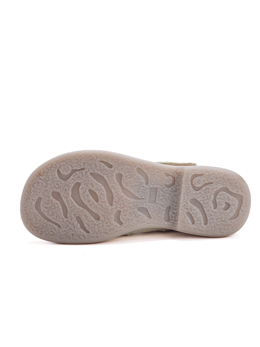 Shoes Leather Platfrom Out Vintage Hollow Women Summer