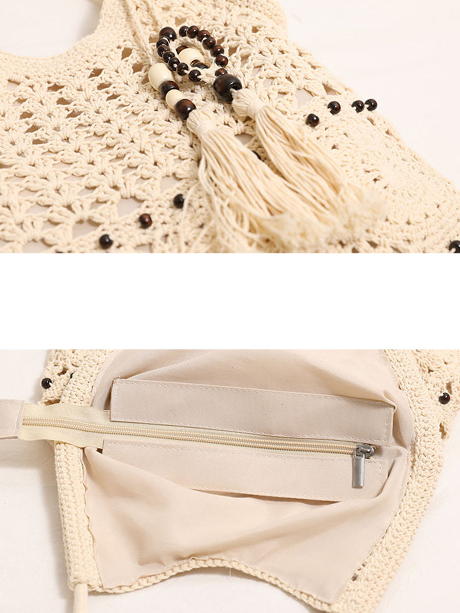 Weave Beach Vintage Bag Women Cotton Shoulder
