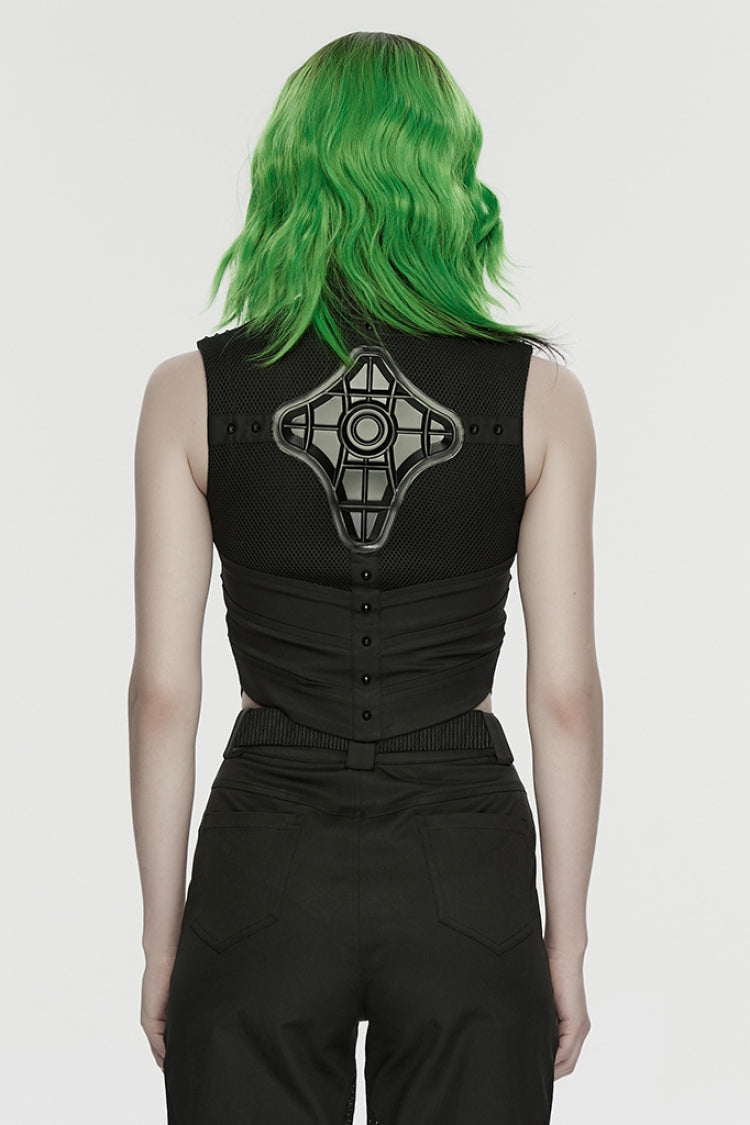 No-Sleeve Studded Mechanical Punk Tank
