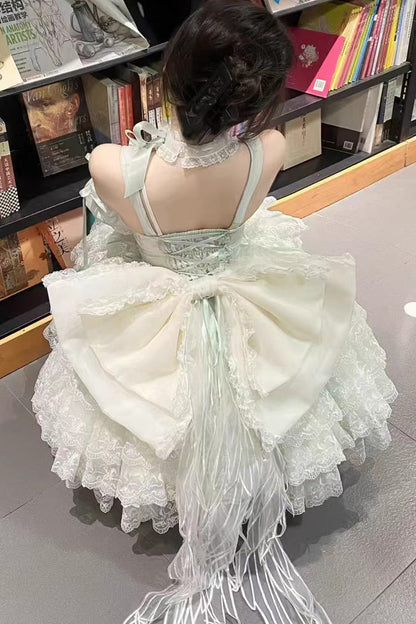 Mint Angel Sweetheart Multi-Layer Lace Ballet Princess Lolita Gown