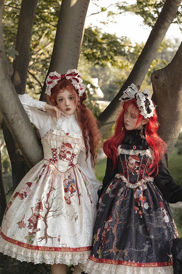 Stand Collar Long Sleeve Sweet Vintage Lolita Blouse in Moonlight Song