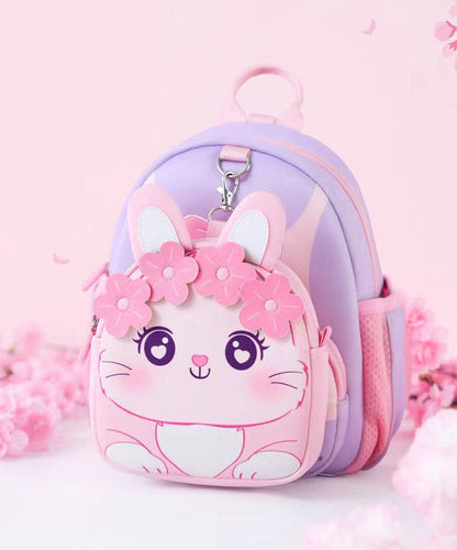 2024 New Pink Kids Girls Floral Princess Backpack Bag IU001