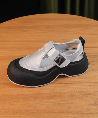 Hollow New 2025 Out Platform Apricot Breathable Sandals