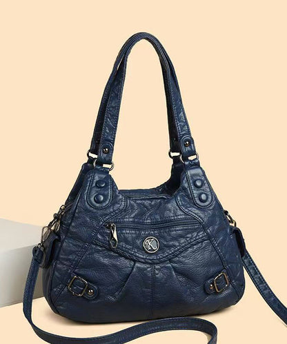 Large Shoulder Bag Capacity New 2025 Leather Faux Black