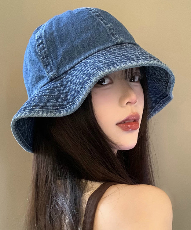 Blue New Japanese Style Hat Bucket 2025 Denim