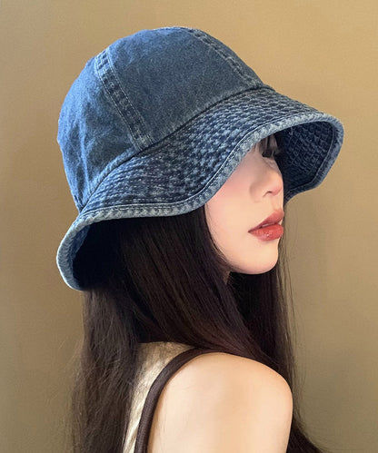 Blue New Japanese Style Hat Bucket 2025 Denim