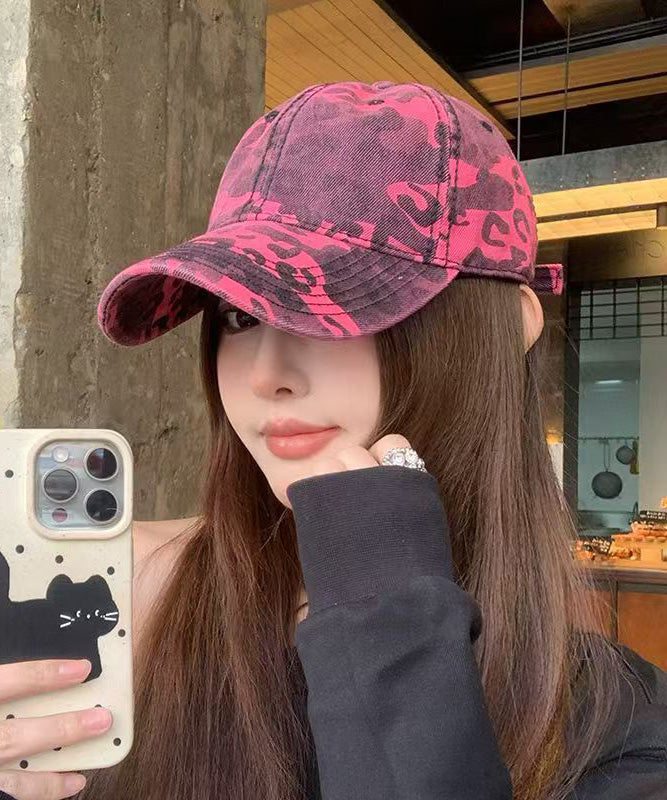 Print Versatile Hat Baseball 2025 New Leopard Rose Cap