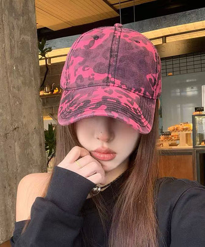 Print Versatile Hat Baseball 2025 New Leopard Rose Cap