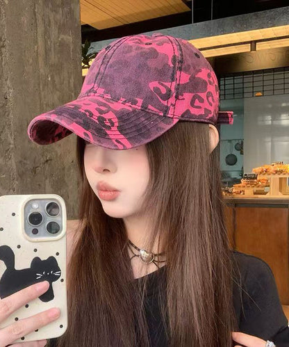 Print Versatile Hat Baseball 2025 New Leopard Rose Cap